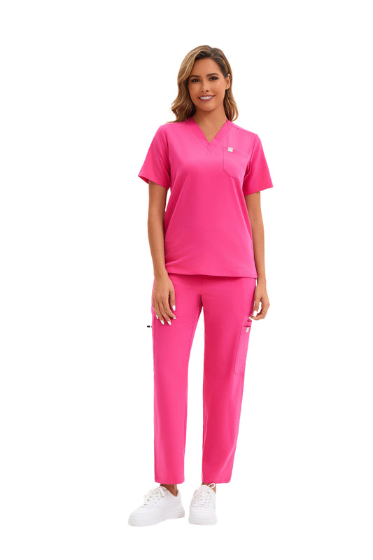 Enwinz Elena Women's One Pocket Scrub Top– Modern FitENWINZ Scrubs- Shop Medical Uniforms