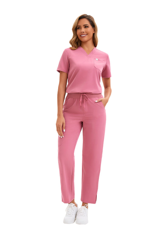 Enwinz ElenaFlex™ Women’s Scrub Top – Modern Fit | 4-Way Stretch | All-Day ComfortENWINZ Scrubs- Shop Medical Uniforms