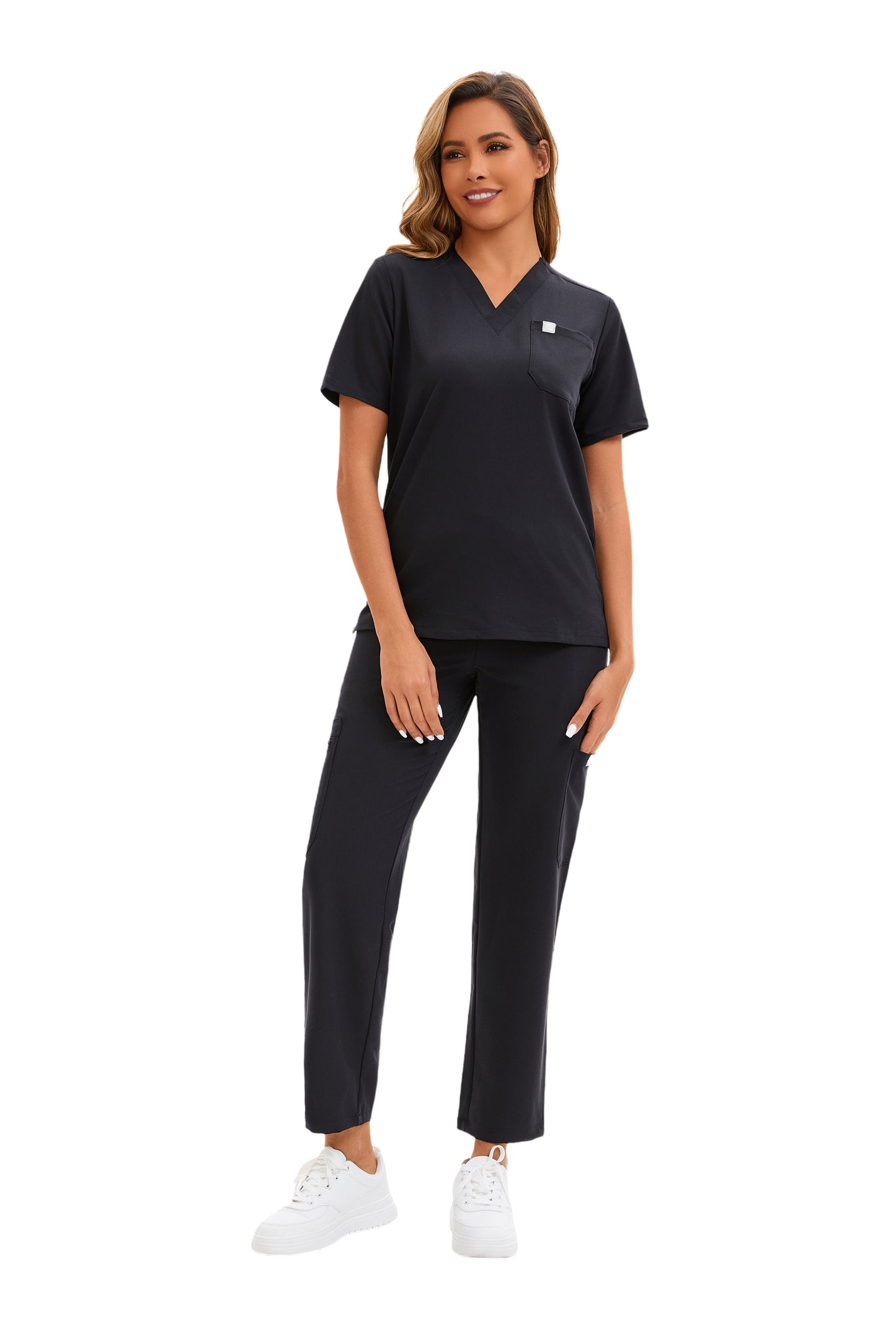 Enwinz Elena Black Scrub Pant