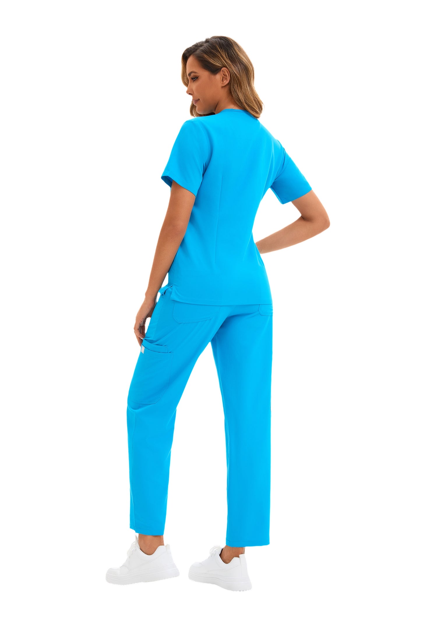 Enwinz Elena One Pocket Scrub Top - Sky Blue