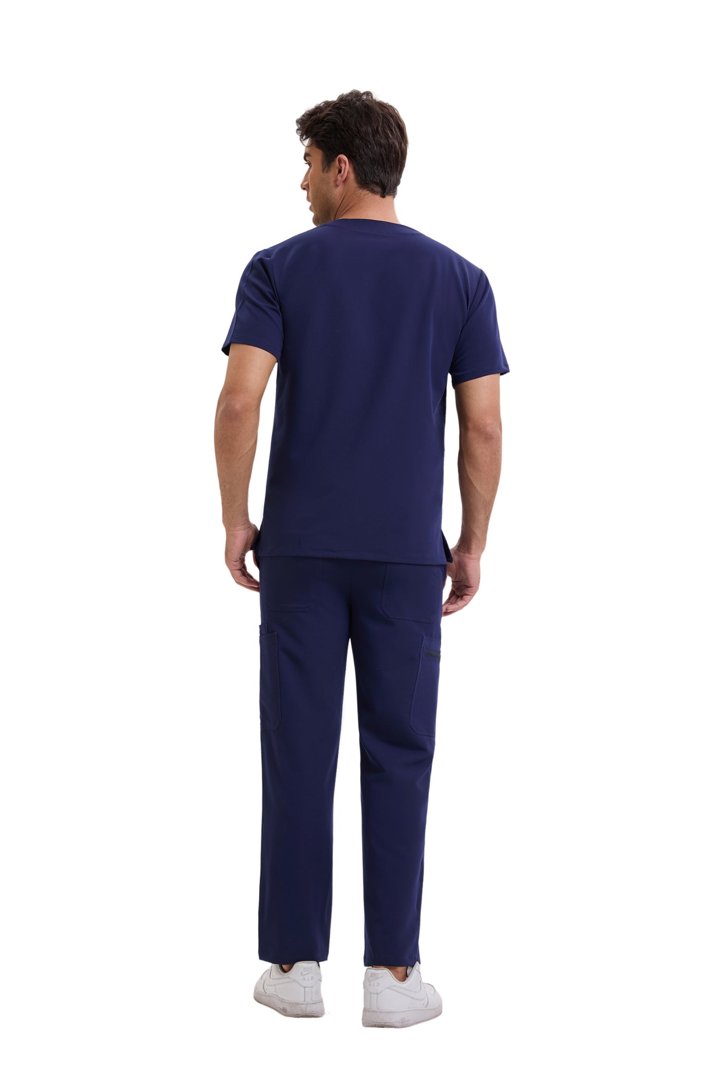 Enwinz Prime Men’s Navy Blue Scrub Set – Performance Fit | Durable Comfort | All-Day Mobility