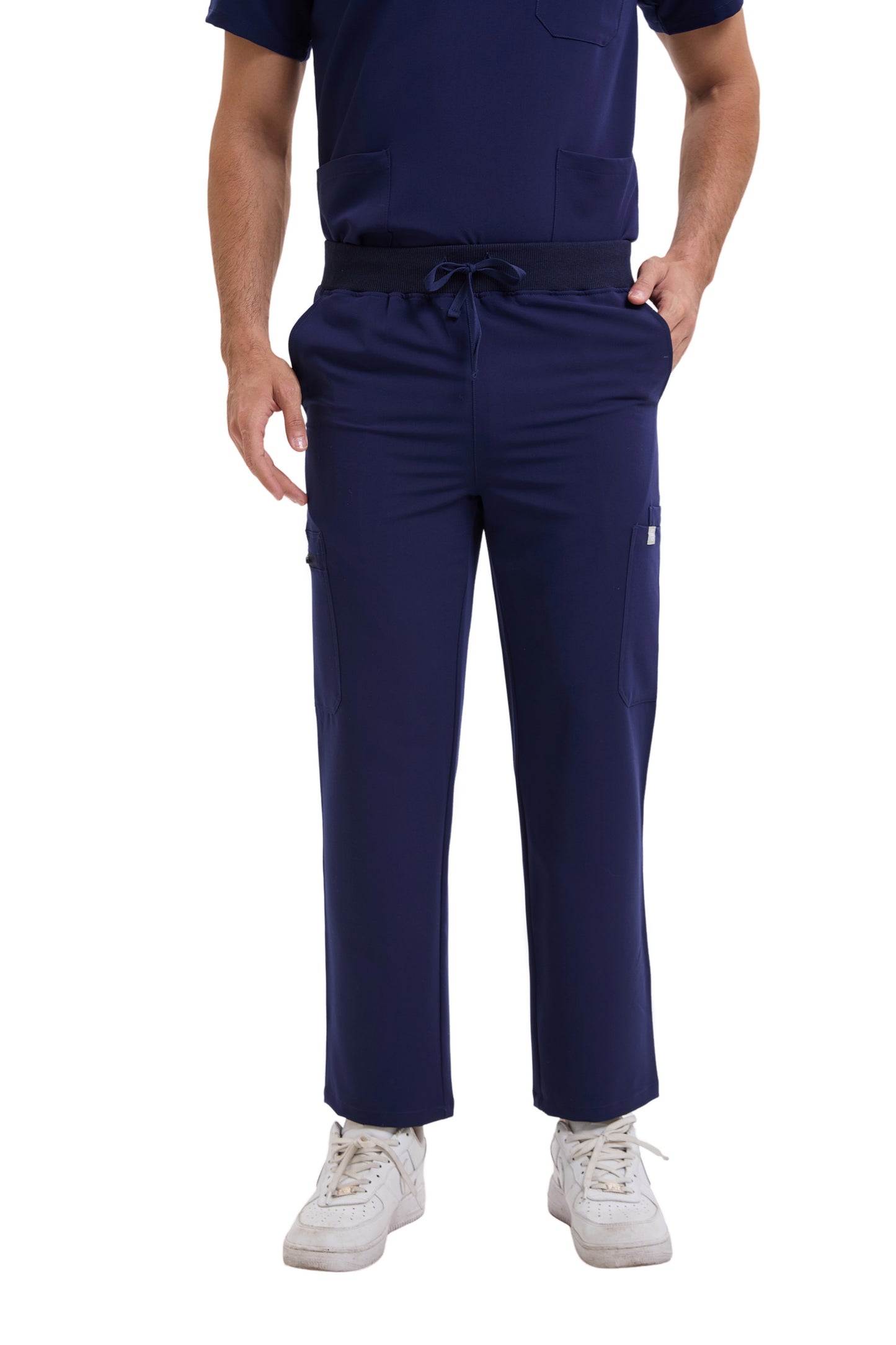 Enwinz Prime Men’s Navy Blue Scrub Set – Performance Fit | Durable Comfort | All-Day Mobility