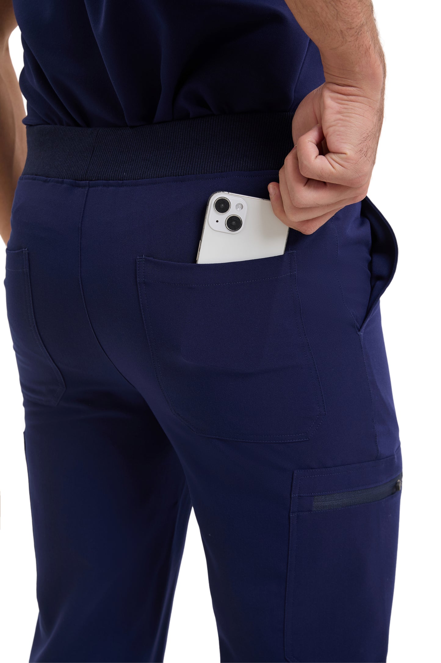 Enwinz Prime Men’s Navy Blue Scrub Set – Performance Fit | Durable Comfort | All-Day Mobility