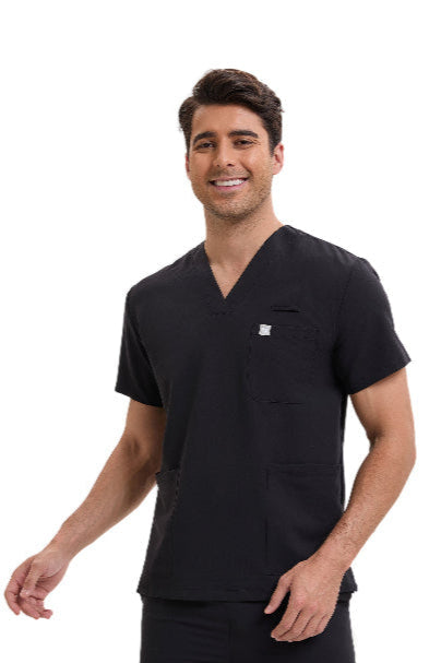 Enwinz Prime Men’s Black Scrub Set – Performance Fit | Durable Comfort | All-Day Mobility