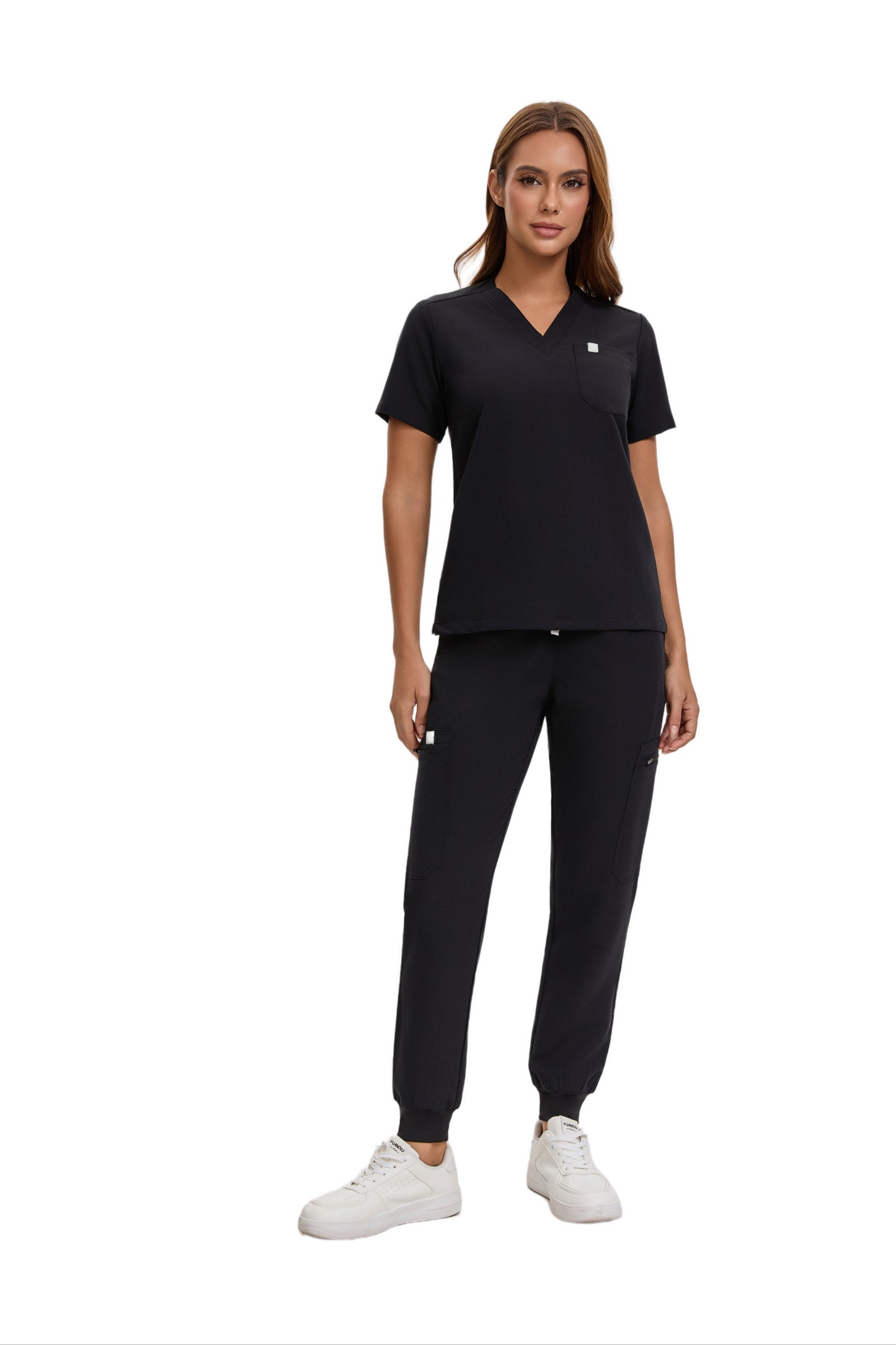 Enwinz Elora Women’s Jogger Scrub Pants - Black