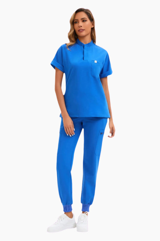 modern women scrub set ENWINZ Scrubs- Shop Medical Uniforms