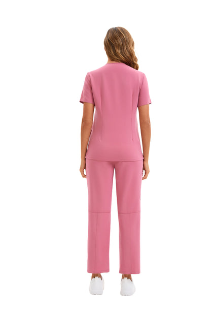 Enwinz ElenaFlex™ Women’s Scrub Top – Modern Fit | 4-Way Stretch | All-Day Comfort