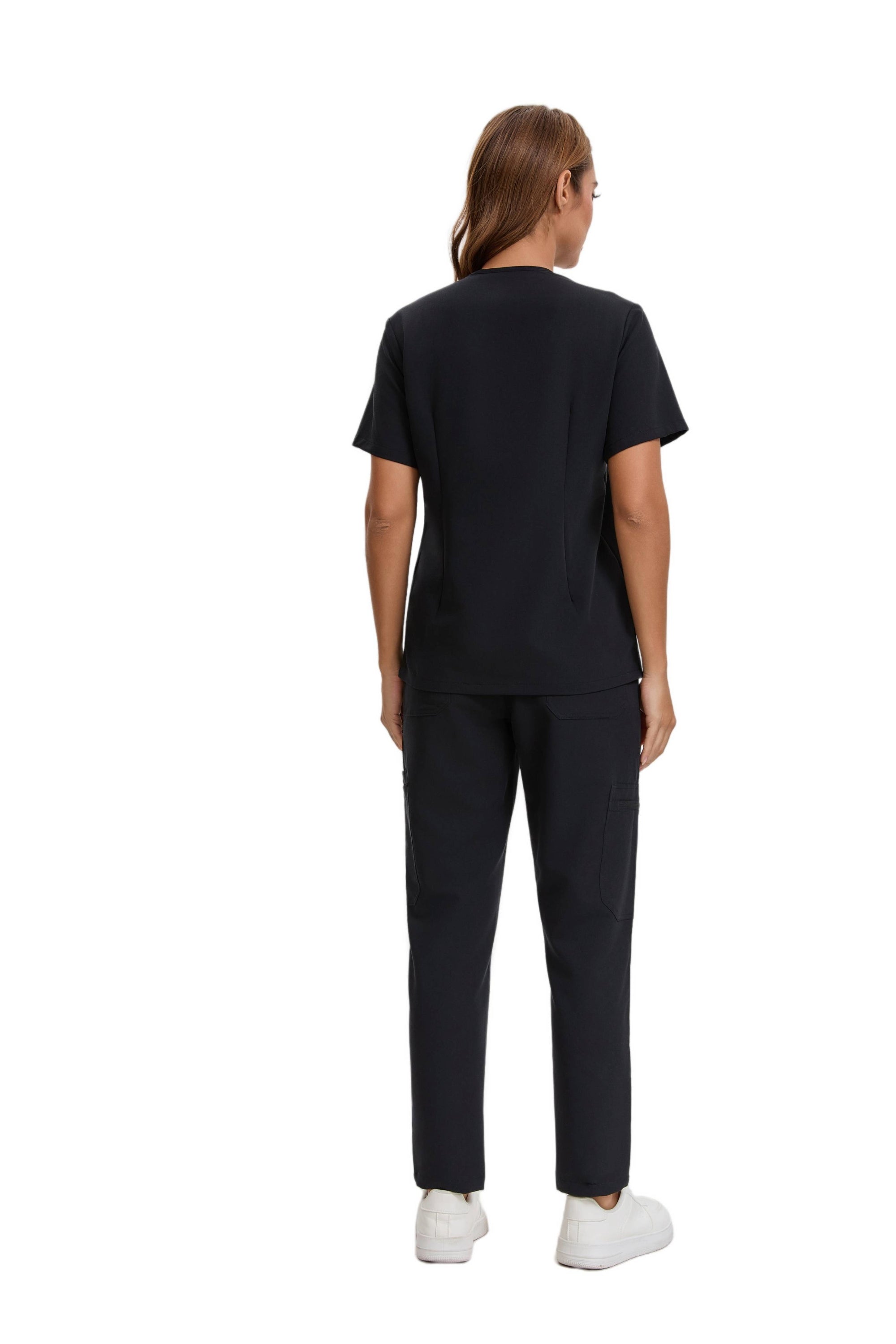 Enwinz Elena One Pocket Top Scrub Set – Fuchsia pink – ENWINZ