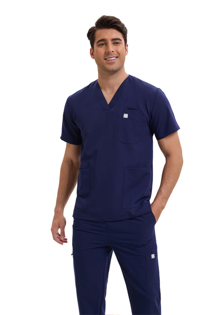 Enwinz Prime Men’s Navy Blue Scrub Set – Performance Fit | Durable Comfort | All-Day Mobility