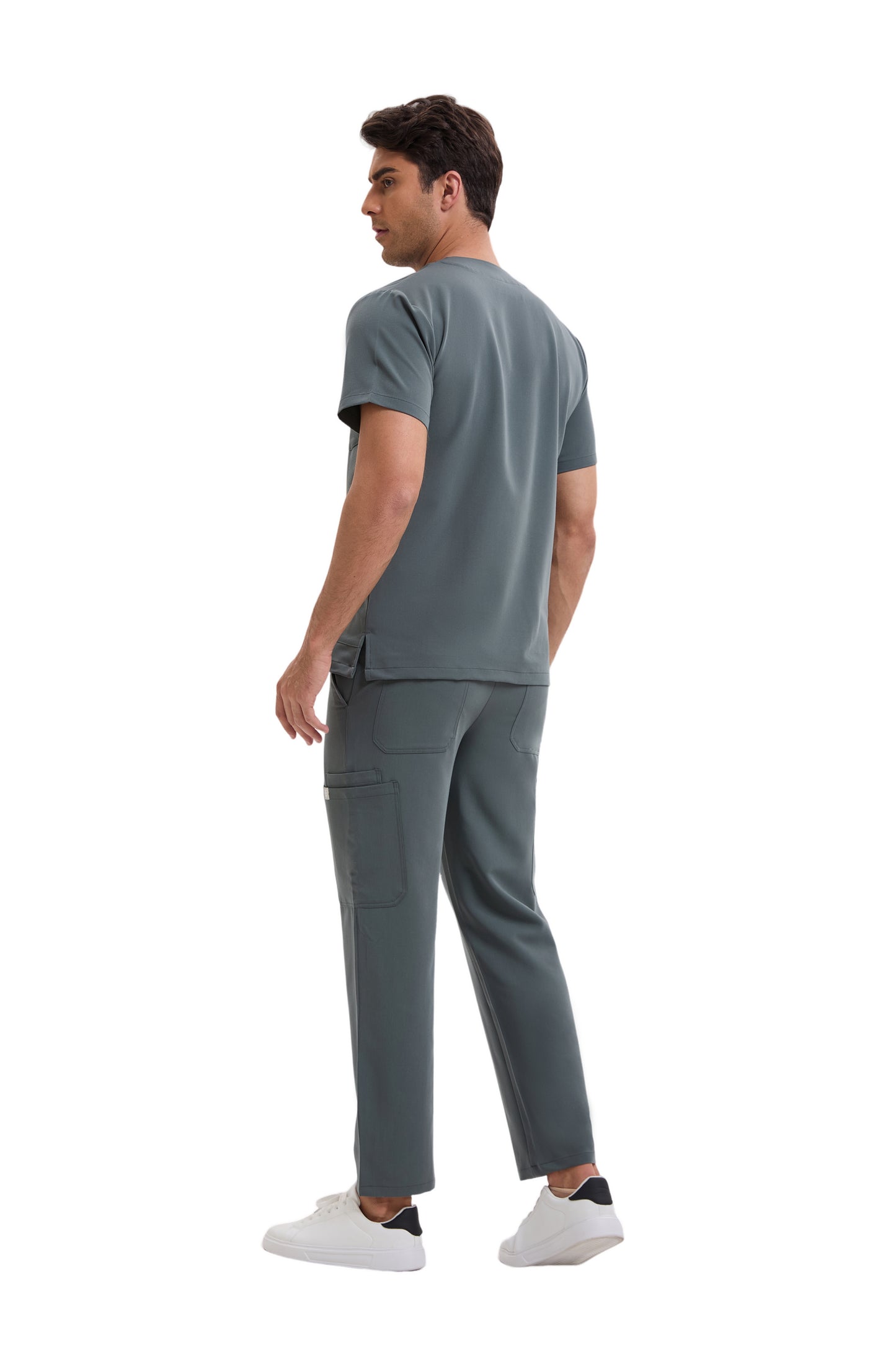 Enwinz Prime Men’s Charcoal Grey Scrub Set – Performance Fit | Durable Comfort | All-Day Mobility (Copy)