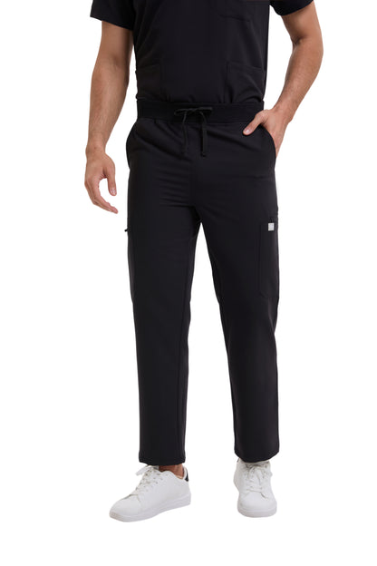 Enwinz Prime Men’s Black Scrub Set – Performance Fit | Durable Comfort | All-Day Mobility