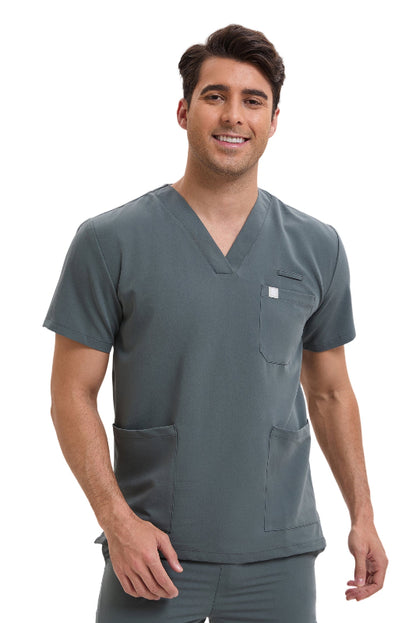 Men Scrub Set Grey