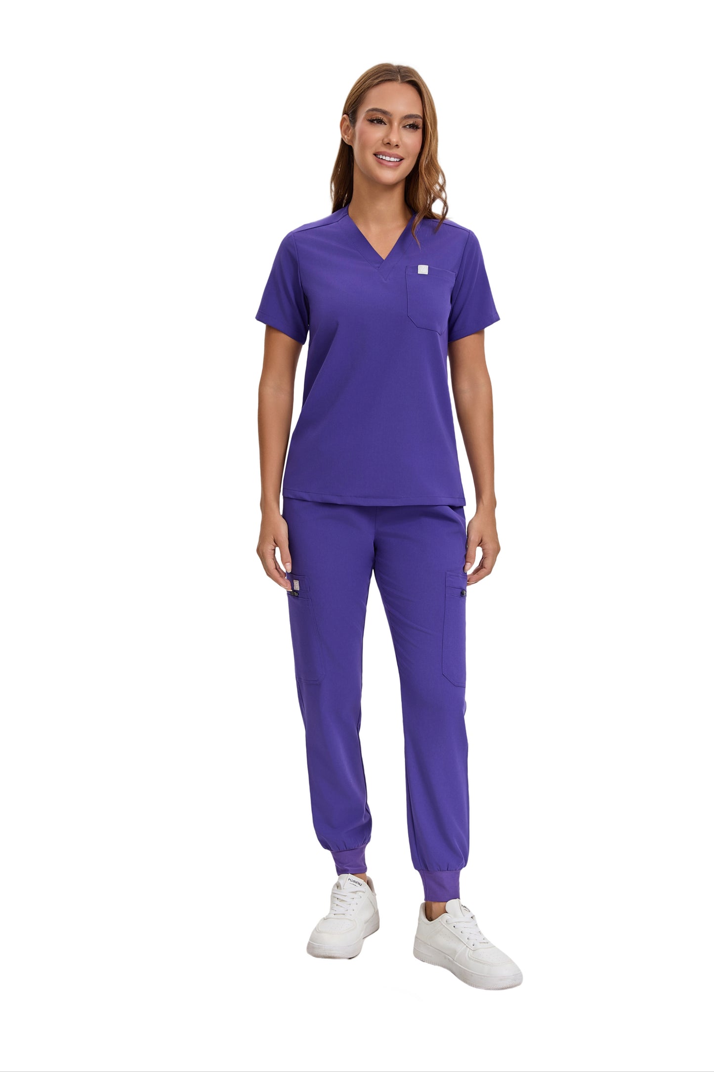 Enwinz Elena Jogger Scrub Set -Purple