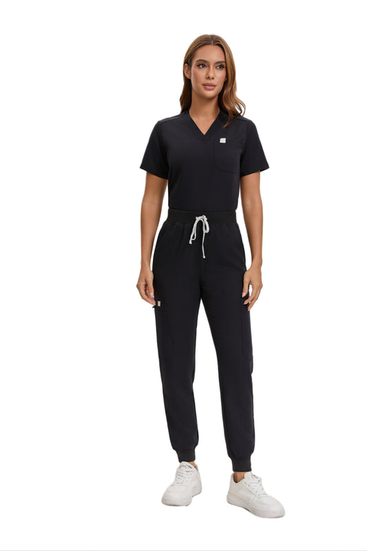 Enwinz Elora Women’s  Jogger Scrub Pants - BlackENWINZ Scrubs- Shop Medical Uniforms