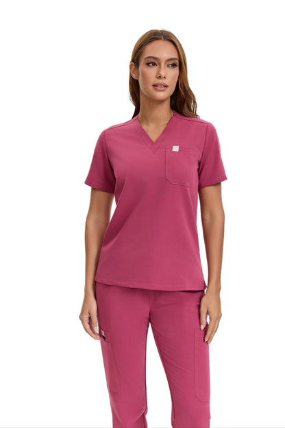 Enwinz Elena Women Jogger Scrub Set - Coral Pink