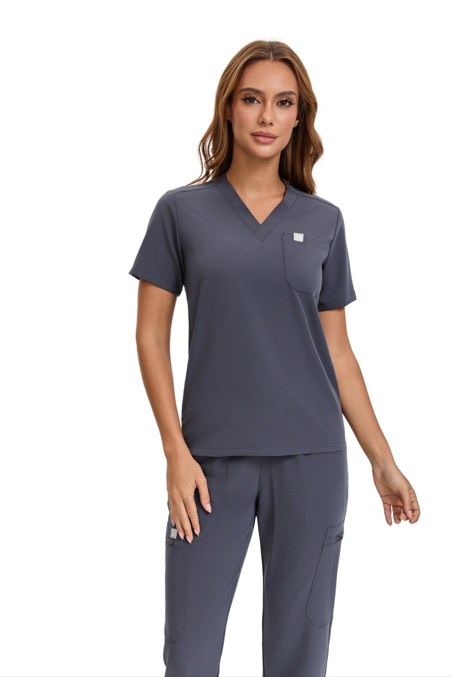 Enwinz Elena women Jogger Scrub Set -Grey